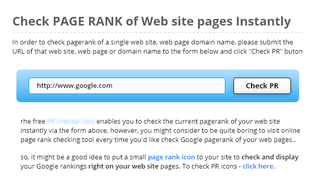 Google PageRank Checking Tools in 2021